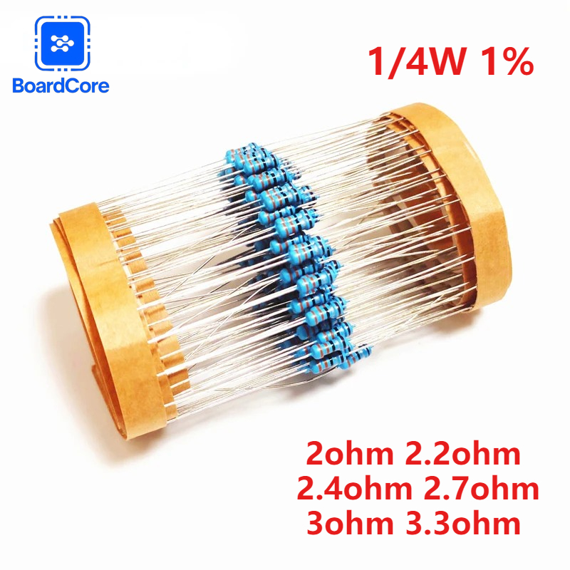 Resistor Kit 1 4W - 100/120PCS 1/4W 1% Metal Film Resistor