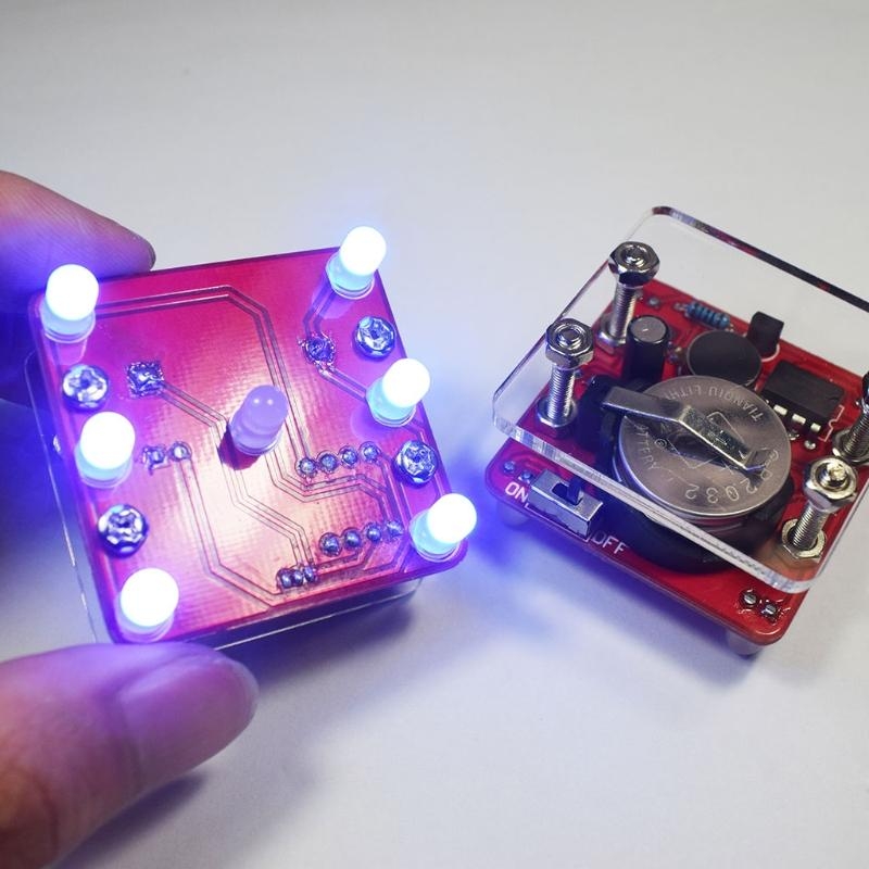 Best Diy Electronics Kits - Swing Shaking LED Dice Kit Breathing