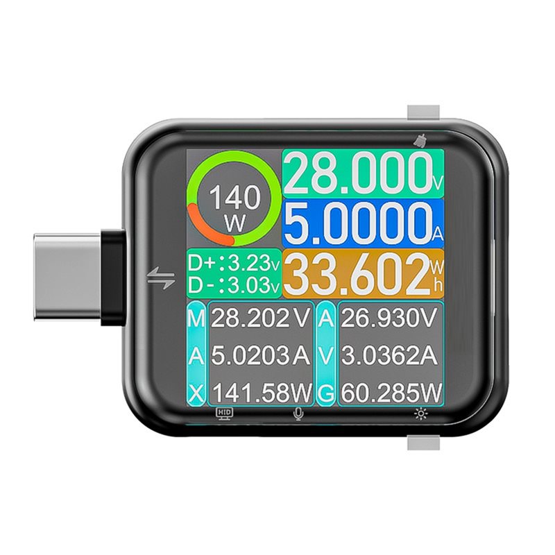 Logic Analyzer Usb - T3 USB-C Tester Digital Voltage Current