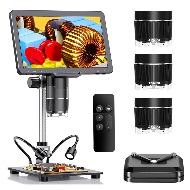 Diy Electronics Microscope - 2500X HDMI Digital Microscope 3 Lens