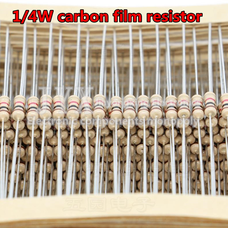 Resistor Kit 1 4W - 100PCS 1/4W Carbon Film Resistor 5%