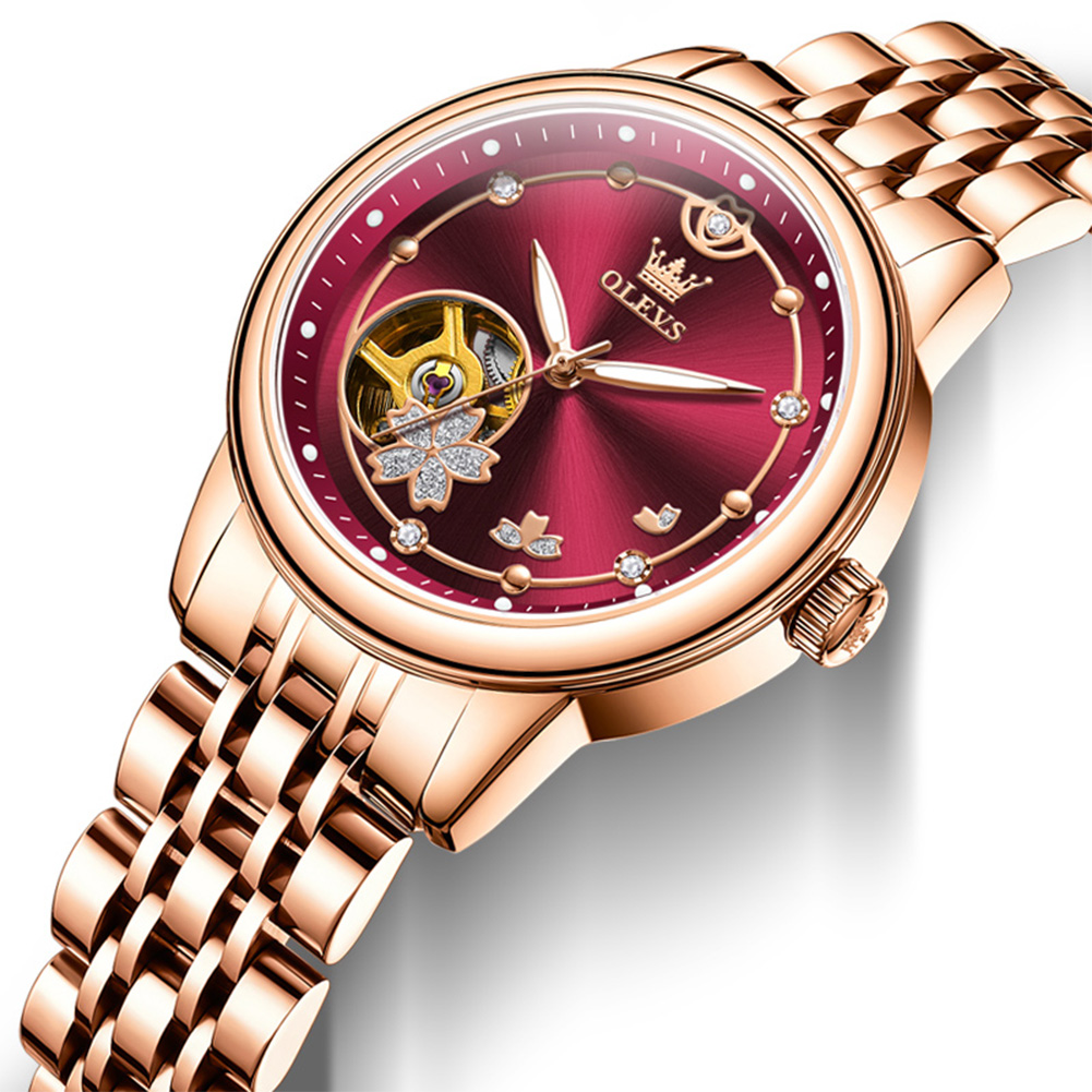 Rose Gold Wine Red Luxury Casu - Push Button Tactile ulasan dan harga