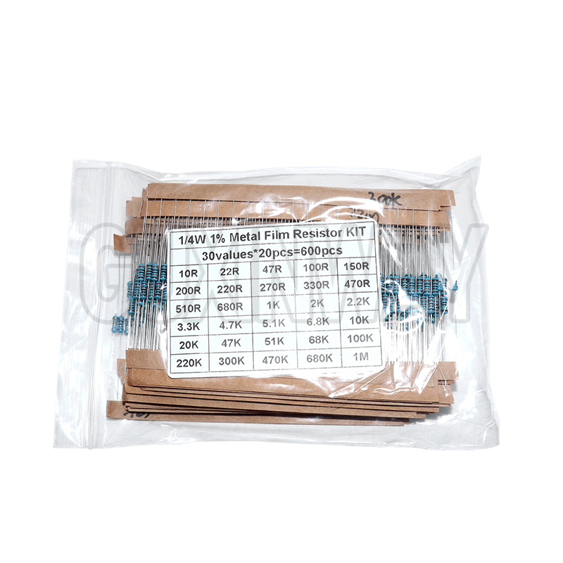 1/4W 1% Metal Film Resistor KI - Resistor Kit 1 4W ulasan dan harga