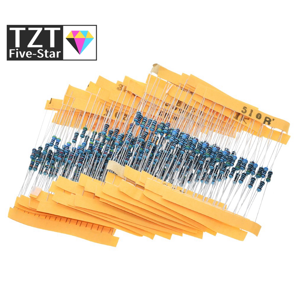 TZT 1Pack 300Pcs 10 -1M Ohm 1/ - Resistor Kit 1 4W ulasan dan harga