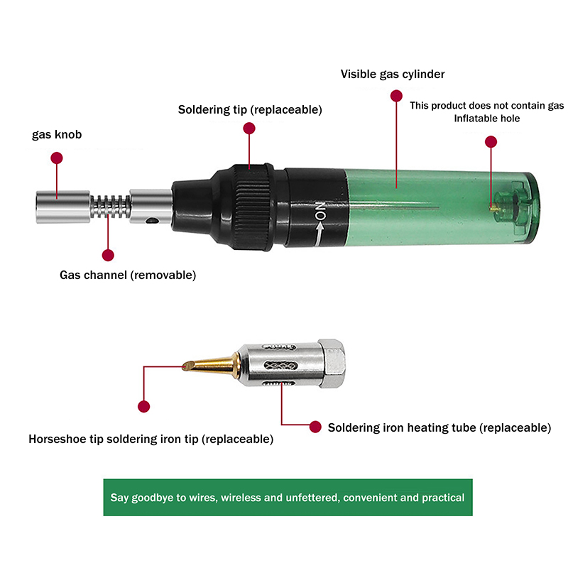 1PC Plastic Metal 1300℃ Butane - Flux Pen Electronics ulasan dan harga