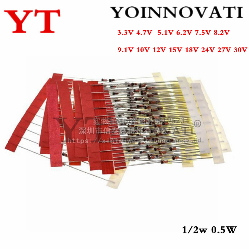 1/2w 0.5W Zener Diode 3.3-30V  - Best Diy Electronics Kits ulasan dan harga