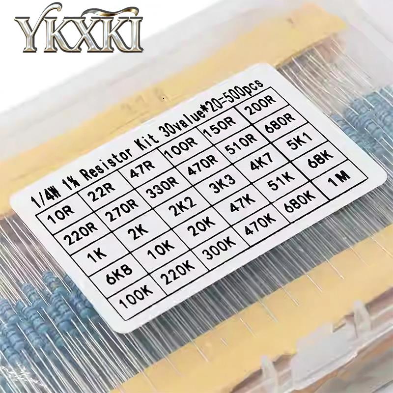 300pcs 600pcs 820pcs 1/4W 1% M - Resistor Kit 1 4W ulasan dan harga