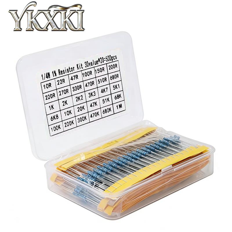 300pcs 600pcs 820pcs 1/4W 1% M - Resistor Kit 1 4W ulasan dan harga