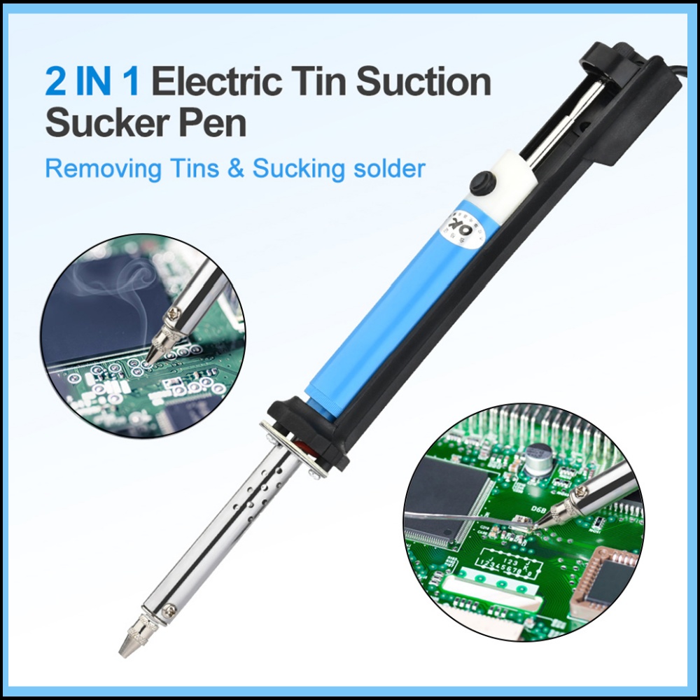 2 In1 Electric Tin Suction Suc - Desoldering Pump Solder ulasan dan harga