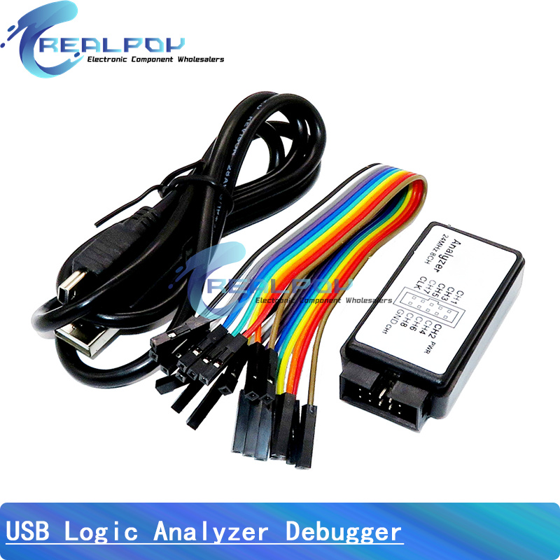 USB Logic Analyzer 24MHz 8 Cha - Logic Analyzer Usb ulasan dan harga