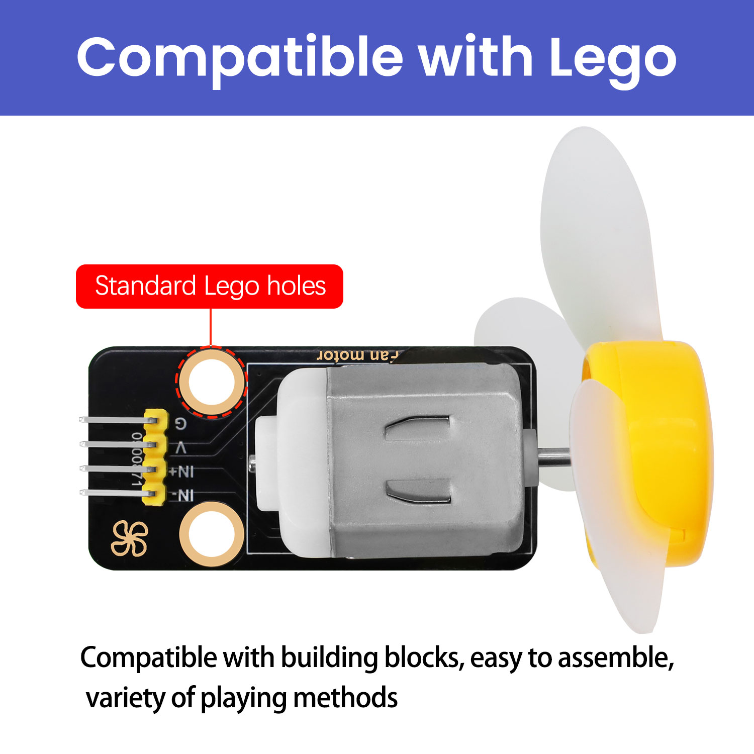DC 3-6V 130 Motor Fan Module f - Diy Lego Electronics ulasan dan harga