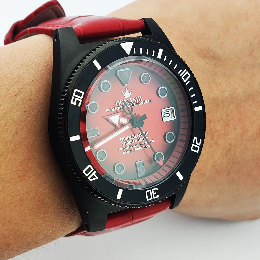 40.5mm customized watch NH35 M - Push Button Tactile ulasan dan harga