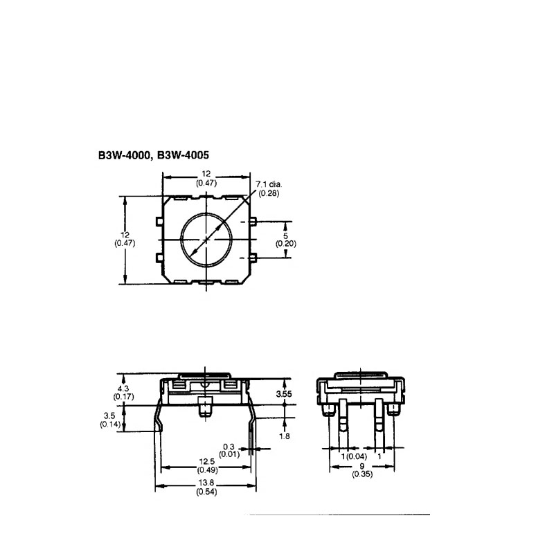 2pcs/lots Japan B3W-4000 Seale - Push Button Tactile ulasan dan harga