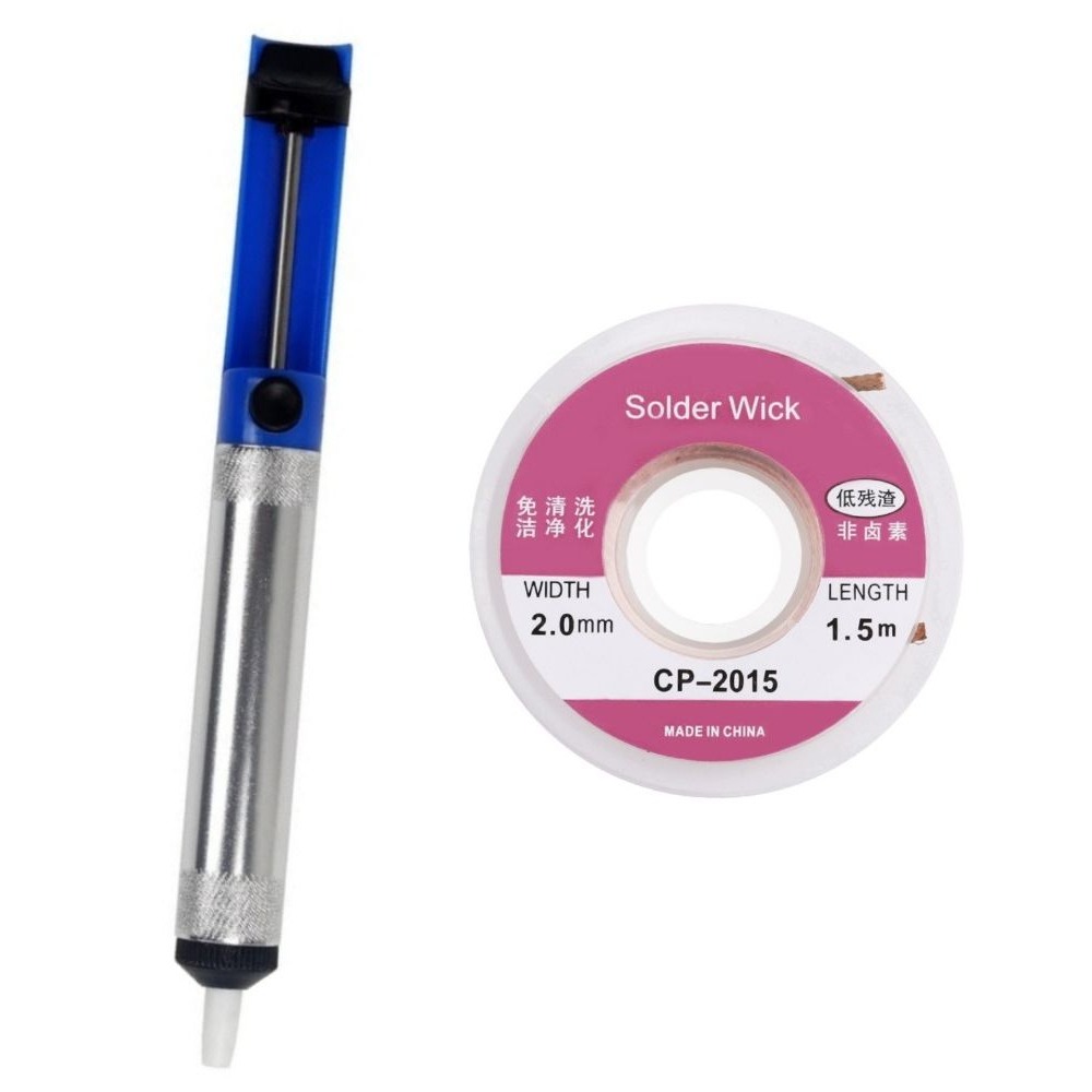 Aluminum Desoldering Pump Vacu - Flux Pen Electronics ulasan dan harga