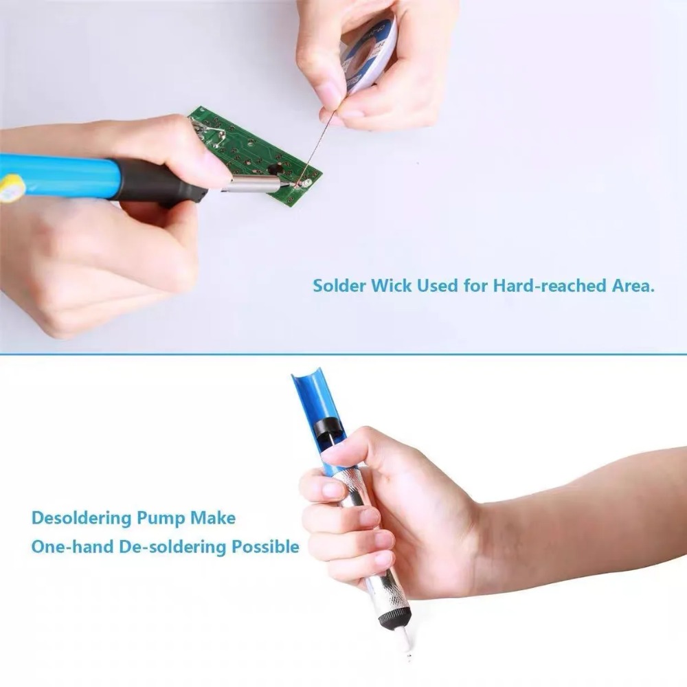 Aluminum Desoldering Pump Vacu - Flux Pen Electronics ulasan dan harga