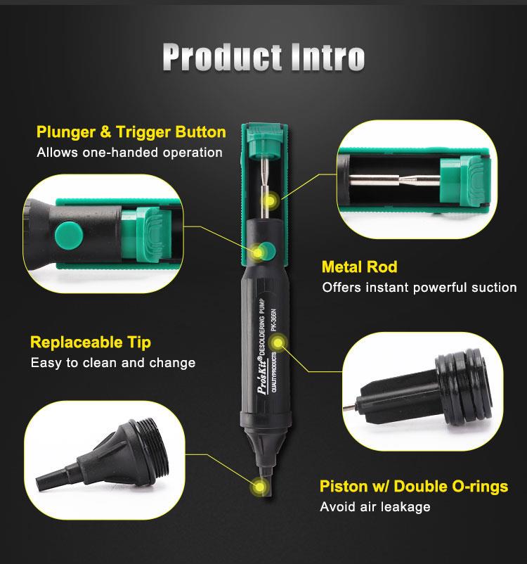 Pro'sKit 100% Original 8PK-366 - Desoldering Pump Solder ulasan dan harga
