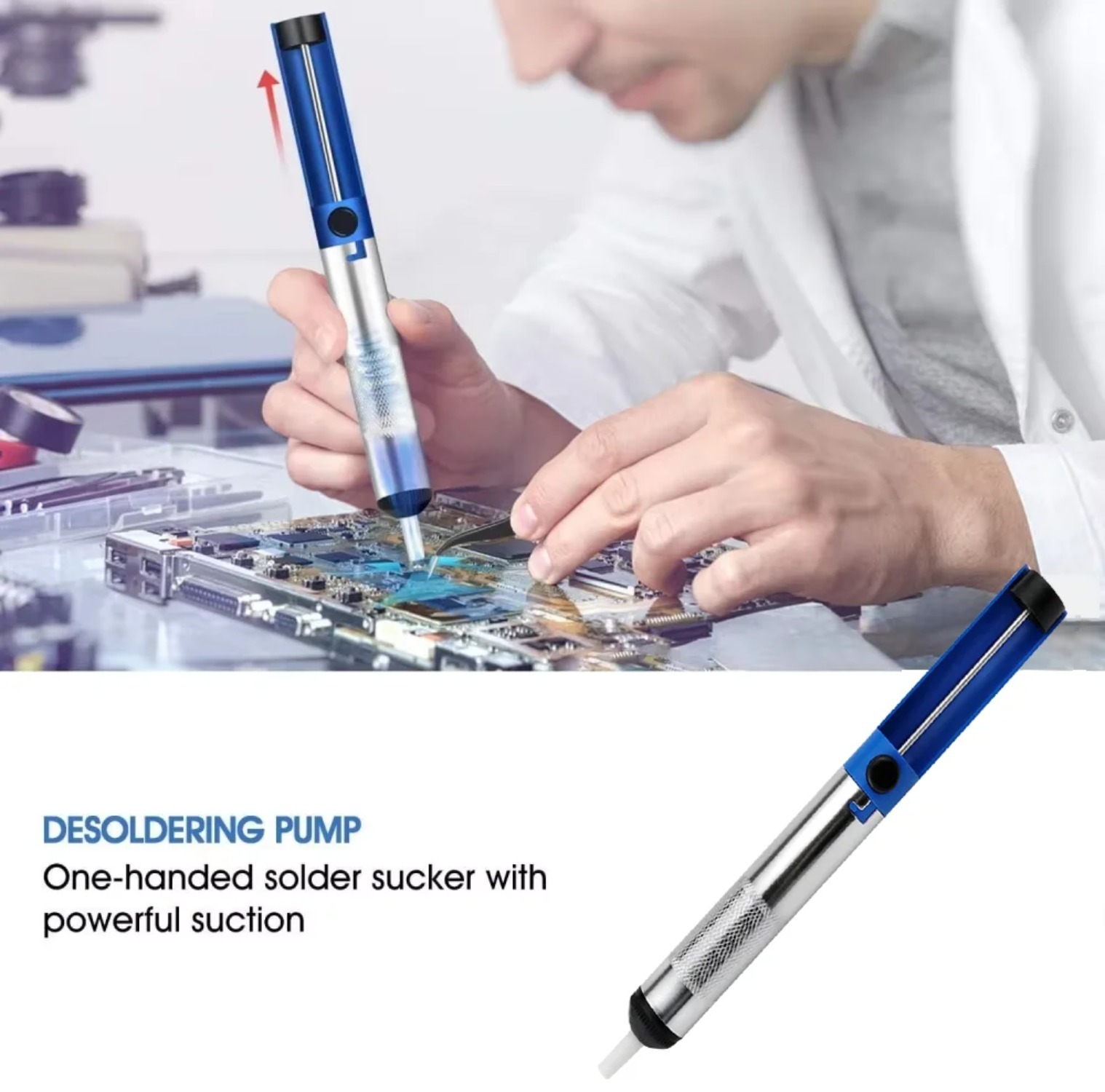 Aluminum Metal Desoldering Pum - Desoldering Pump Solder ulasan dan harga