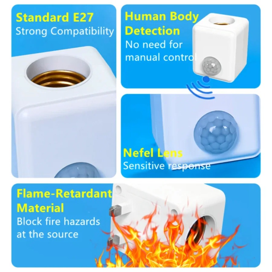 E27 PIR Motion Sensor Led Swit - Ldr Light Sensor ulasan dan harga