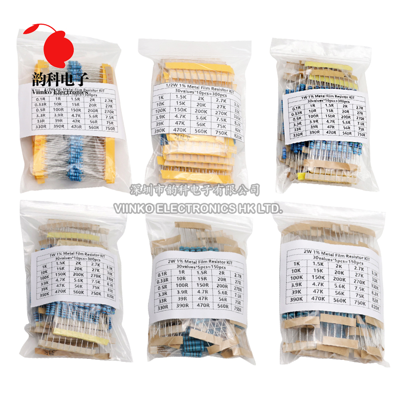 300PCS 150PCS 1/2W 1W 3W 2W Re - Resistor Kit 1 4W ulasan dan harga