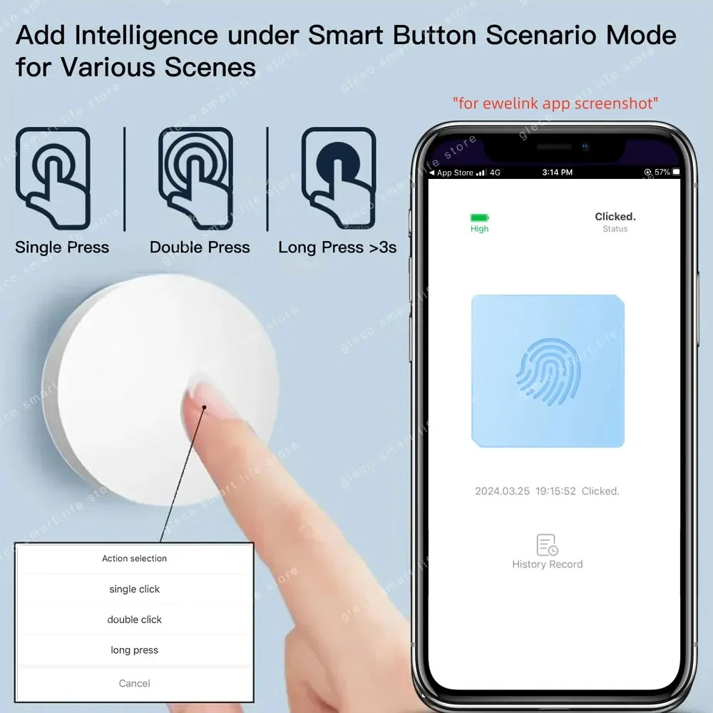 Zigbee Scene Button Push Switc - Push Button Tactile ulasan dan harga