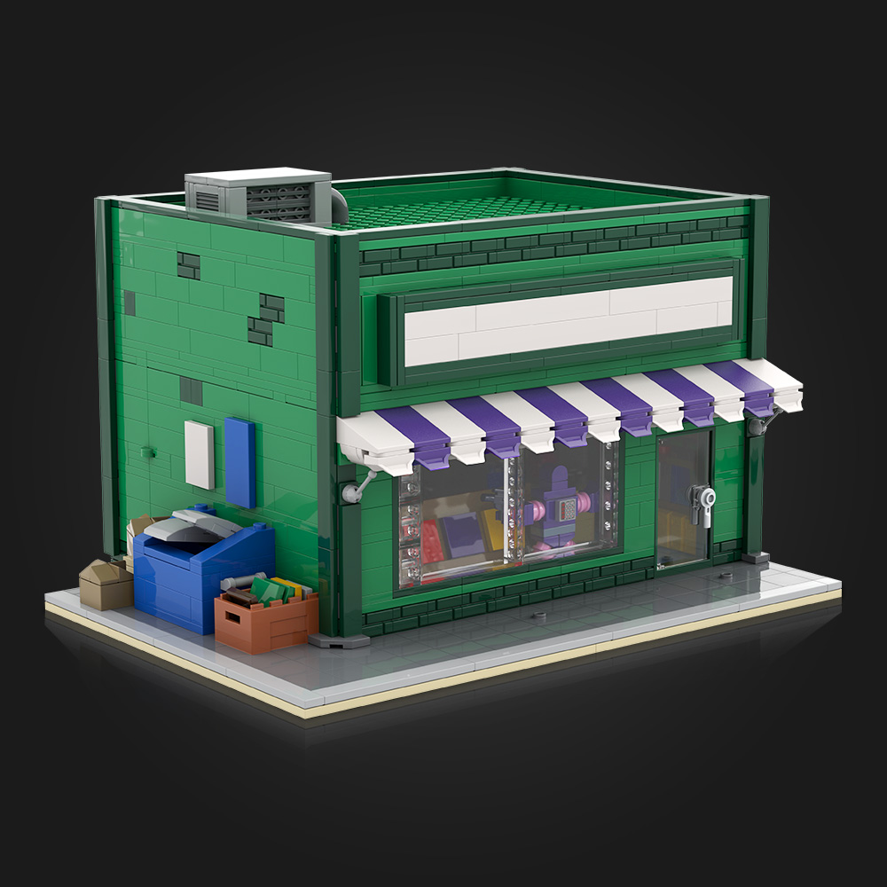 MOC Movie Street View The Andr - Diy Electronics Shop ulasan dan harga