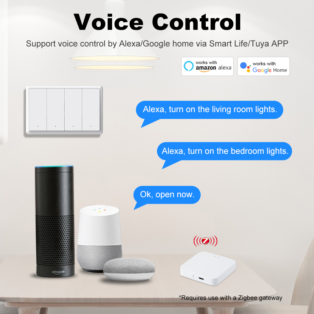 MANHOT ZigBee3.0 Smart Switch  - Push Button Tactile ulasan dan harga